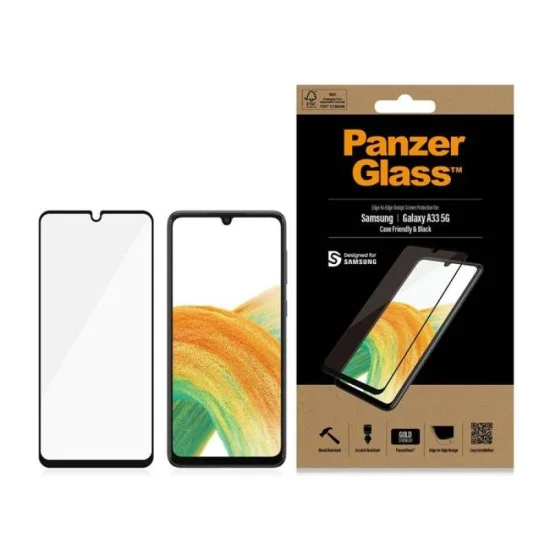 Panzerglass&trade; Samsung Galaxy A33 5G Screen Protector Glass - Black